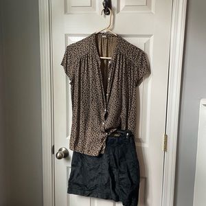 Leopard print blouse